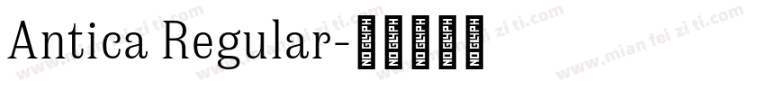 Antica Regular字体转换